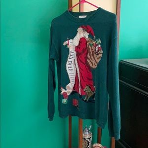 Vintage Santa Christmas Sweater (1996)